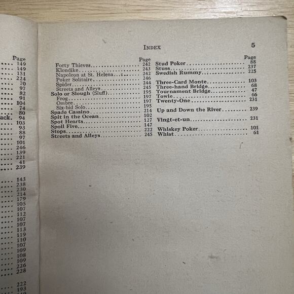 The Official Rules of Card Games 45th Edition 1947 Hoyle Up To Date Paperback - Picture 6 of 9